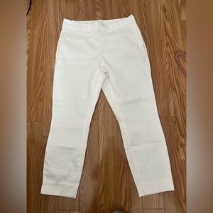 H&M white cotton pants size 12